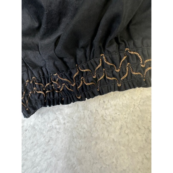 Old Navy Smocked Square Neck Midi Dress Black Puff Sleeve Women's: XL-Worn Once - Picture 6 of 12